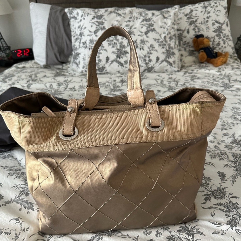 Chanel Biarritz Tote Large Has Wear